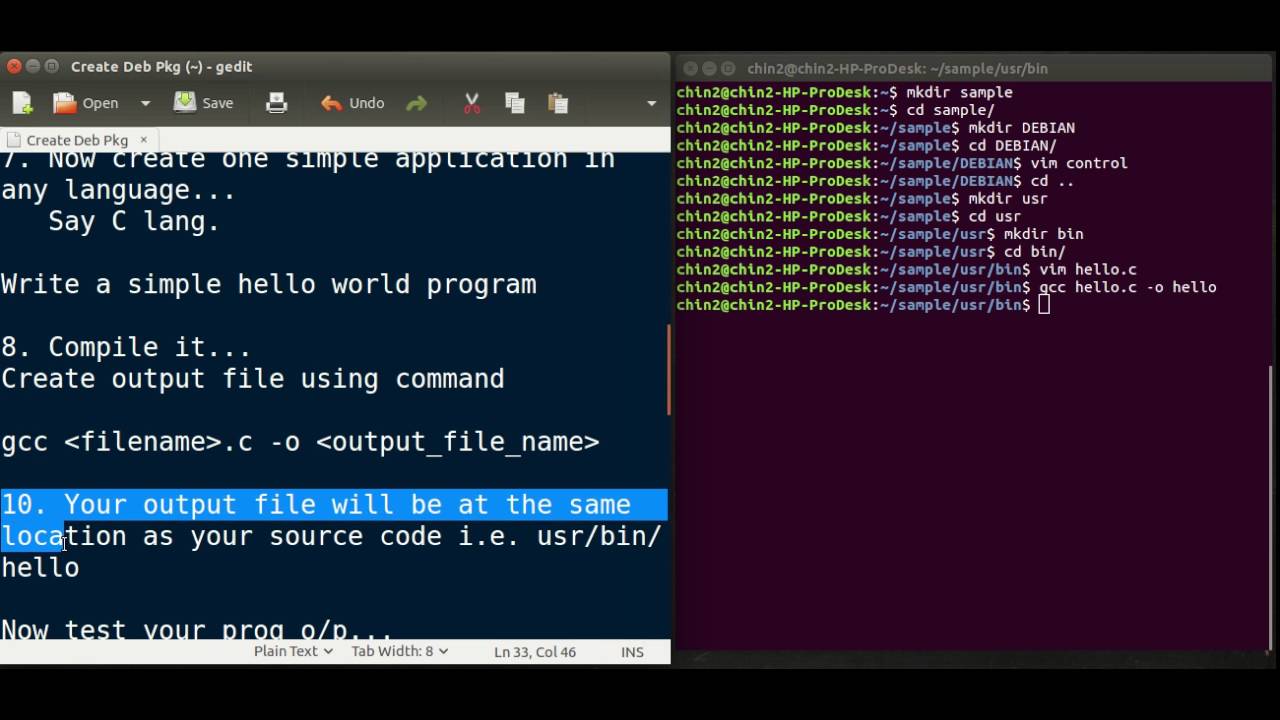 install deb file command line